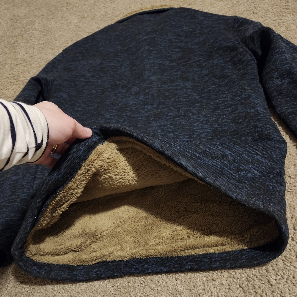 Button Sherpa Pullover - Picture 3 of 7